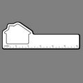 6" Ruler W/ House Outline